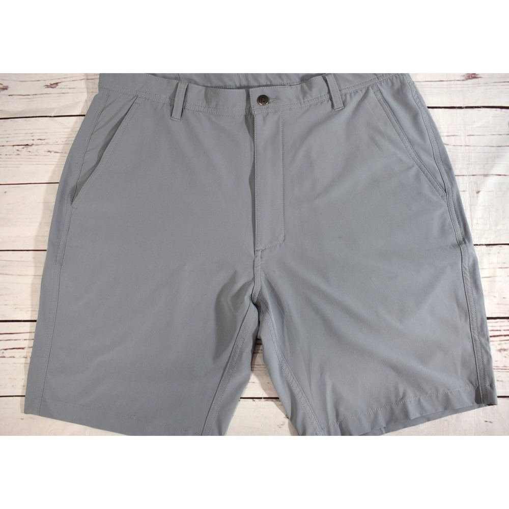 FootJoy Golf Shorts Men's 34 Gray 9"‎ Inseam Lightweight Flat Front Casual